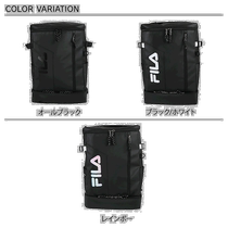 FILA rucksack backpack logo 35L box waterproof lightweight logo black 7763 FILA school bag