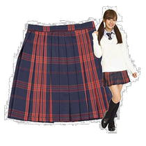 (Direct mail from Japan) Clearstone TeensEver female high school student uniform plaid skirt dark blue × red