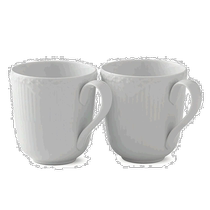 Japan Direct Mail (Japan Direct Mail) Royal Copenhagen White Half Lace Cup Pair 1020518 28