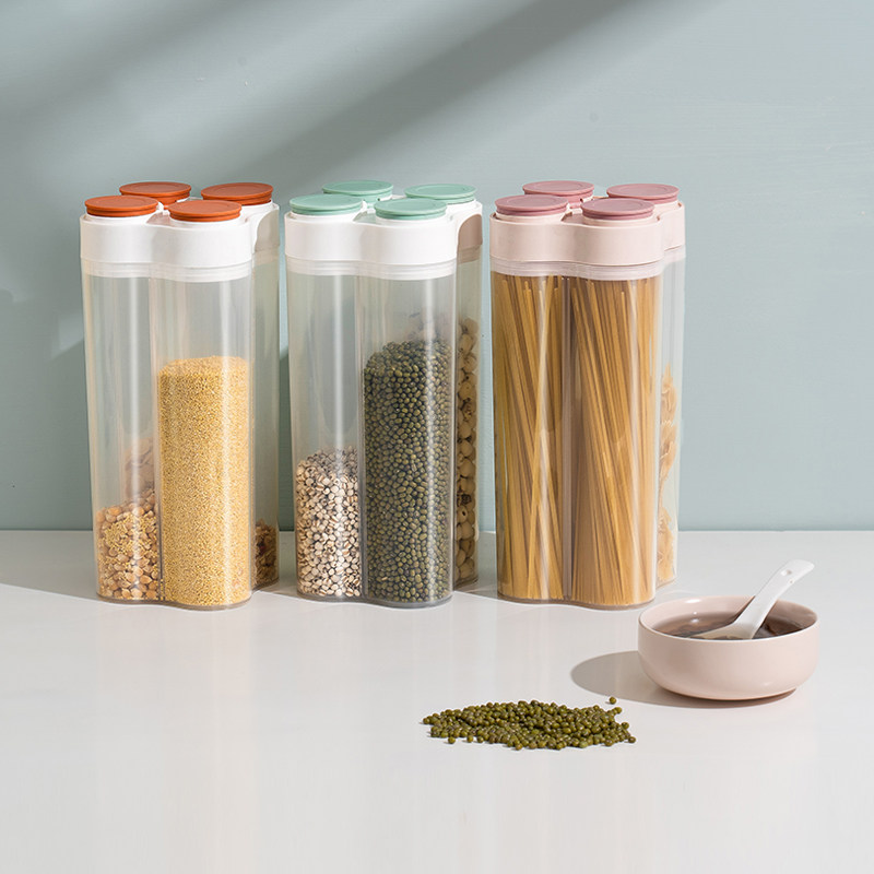 Moisture-proof sealing tank Petrograin grain plastic distribution of canned kitchen household food bean storage box