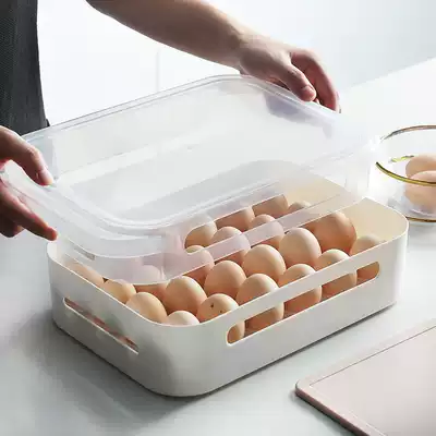 Daily necessities creative home single layer egg box refrigerator storage box fresh sealed refrigerated household 24 grid kitchen