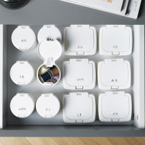 Cotton stick containing box Medical cotton stick barrel Genesis with toothpick cylinder Home with lid Dust-proof small pressing box Desktop box