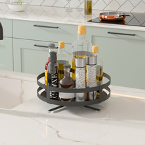Rotating Seasoning rack Kitchen Countertops Multifunction Soy Sauce Bottle Seasonings Containing supplies Home Grand total theorizer
