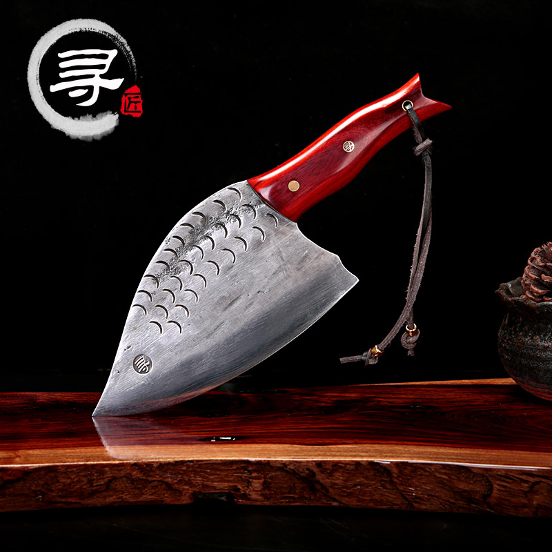 Carpenter Custom Personality Fish Shaped Kitchen Knife hand forged and clamped steel kitchen knife Sliced Chef Knife Chopped Meat Collection Set Knife 