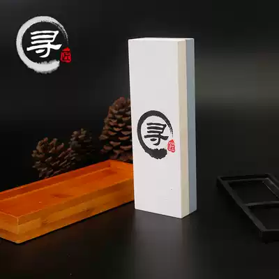 Search for craftsman custom household grindstone 400 1000 mesh open blade fine grinding white corundum Japanese oil stone boutique set
