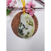 Shaanxi Lantian Jade Natural Emerald Colorful Jade Raw Stone Handheld Piece of Stone to Run Collectibles Strange Stone Origin