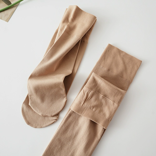 Бархатный лебедь, осенние летние гольфы, невидимые колготки, средней длины, телесного цвета