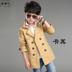 . Bộ quần áo nhỏ Boys áo khoác trẻ em mùa xuân phù hợp trong những năm windbreaker8-10-12-13-15 trẻ em dài cũ của nam giới. 