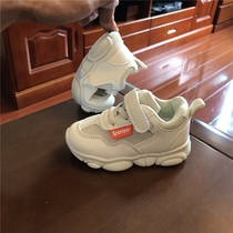 Childrens shoes Spring and autumn single shoes Children boys casual shoes Girls baby soft-soled toddler net shoes-year and a half