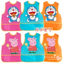 Sleeveless baby gown waterproof infant apron anti-dressing clothes clothing eating bibs childrens painting breathable thin