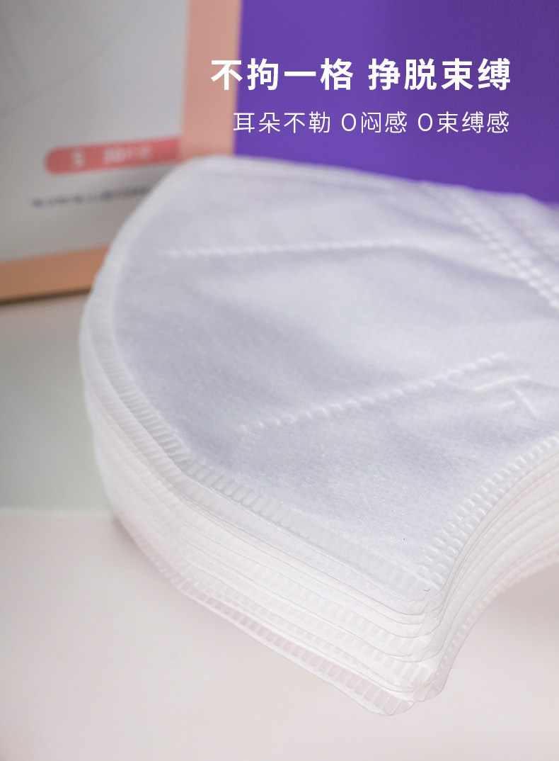 为开学做准备 unifree 一次性儿童3d立体口罩 30个 图4