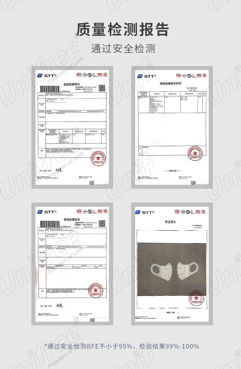 unifree 一次性3D立体儿童口罩 30个  天猫优惠券折后￥44.9包邮（￥59.9-15）