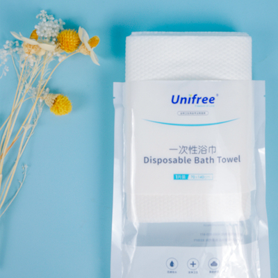 unifree一次性浴巾旅行出差便携酒店家用加厚洗澡巾旅行用品5包