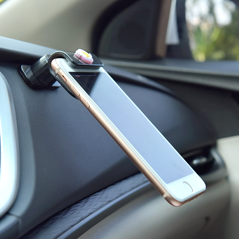 Car-based mobile frame female car support frame universal instrument table paste cute creative card button car bracket