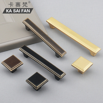 High-end retro pure copper handle new Chinese cabinet door handle drawer cabinet gold wardrobe American cabinet door handle