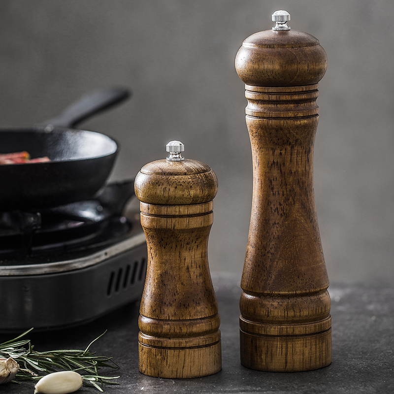 Grounded Pepper mill acorn wood manual Pepper Pepper seasoning bottle ceramic core grinding bottle kitchen