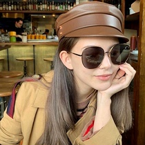 GM sunglasses sunglasses womens anti-UV 2022 new tea color female Han version wave men driving private nearsightedness