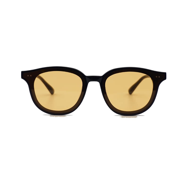 gm sunglasses female summer male sunglasses Korean version of the tide Huang Xiaoming with the same color film yellow glasses LANG2022 new