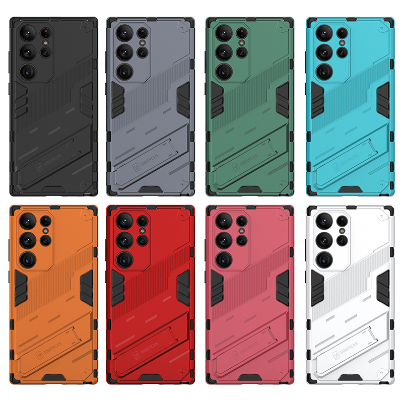 New Samsung S25 Ultra Phone Case, Shockproof S21+ Protective Cover, S24 Full Coverage, S24Fe with Stand, Galaxy Military-Grade S23, Military Airbag S22 Plus, Phone Case Specifically for Men