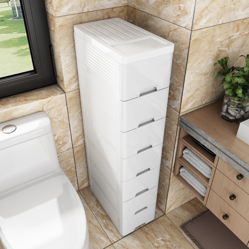 SF 25 35 wide storage cabinet gap cabinet thickened storage cabinet Drawer bathroom clip shelf