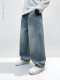 Boys' straight pants spring and autumn 2026 new cool and handsome children's loose jeans medium and large children's spring casual trousers