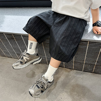 Boys' Shorts Summer 2026 New Stylish and Fashionable Thin Outerwear Summer Children's Boys' Knee-Length Pants Summer Wear