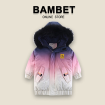 Bambet girls winter clothes 2021 new children down cotton clothes big childrens clothing girls cotton padded jacket