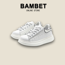 Bambet girls shoes 2021 Spring and Autumn new childrens sports shoes spring boys small white Net Red Board Shoes