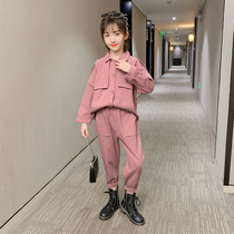 Italy Bambet girls  autumn suit 2021 spring spring big childrens childrens long-sleeved girls two-piece suit tide