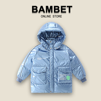 Bambet girls cotton-padded clothing 2021 Winter new childrens clothing down cotton-padded clothes girls winter clothing bright cotton-padded jacket