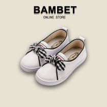 Bambet girls shoes 2021 autumn new childrens white shoes spring and autumn sports shoes autumn baby board shoes