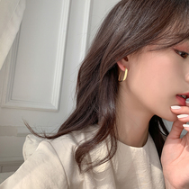 Style High sense Earrings 2021 New wave small crowddesign pure silver earbuds European and American tennis Red Temperament Earrings