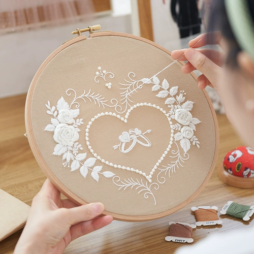 Набор материалов, трехмерная ткань, «сделай сам», с вышивкой, европейский стиль, свадебный подарок, подарок на день рождения