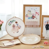 Набор материалов, трехмерная ткань, «сделай сам», с вышивкой, европейский стиль, свадебный подарок, подарок на день рождения