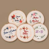 Набор материалов ручной работы для начинающих, ткань, подвеска, DIY, с вышивкой, принт, подарок на день рождения