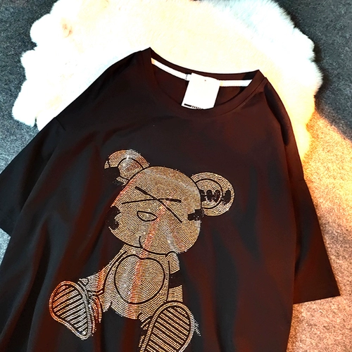 Tide, хлопковая небольшая дизайнерская футболка с коротким рукавом, 2021 года, европейский стиль, тренд сезона, в западном стиле