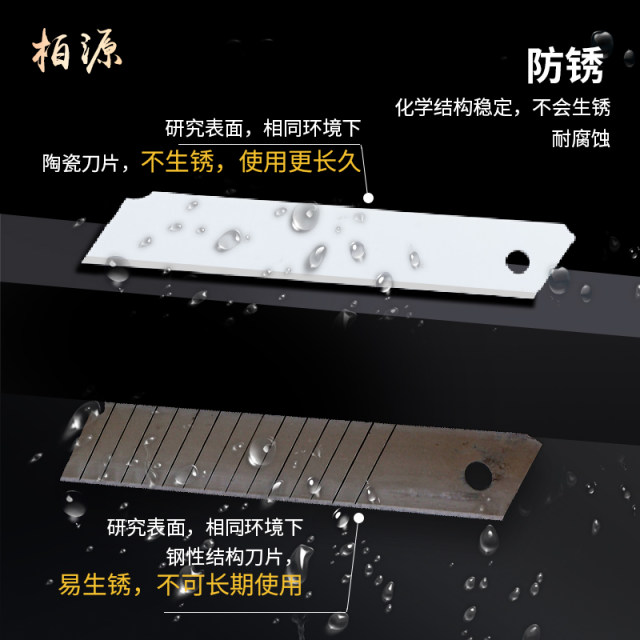 Ceramic Art Blade 9mm Zirconia Paper Cutting Blade 18mm Cutting Knife Insulated Safety Anti-static Artifact Blade