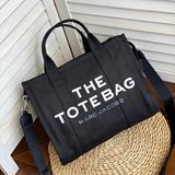 Новая холщовая сумка MJ TOTE среднего размера, однотонная универсальная сумка-тоут для отдыха, сумка для покупок, сумка для поездок на работу, европейская и американская сумка для компьютера