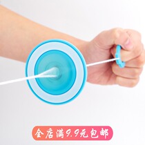 Cartoon wooden cable flywheel whistle hot wheels after 8090 classic nostalgic toys Childrens gifts to push gifts