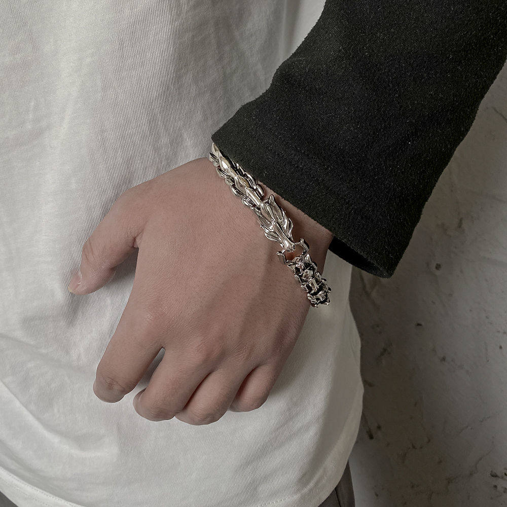 Original Design Dragon Bone Bracelet, Niche Design for Men, Trendy, High-End, Domineering, Retro, Unique Accessories for Women