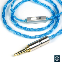 BGVP G1 ie80s single crystal copper silver plated 4 4mm balance se535 846mmcx headset upgrade wire Weston w80 60 jvc fd