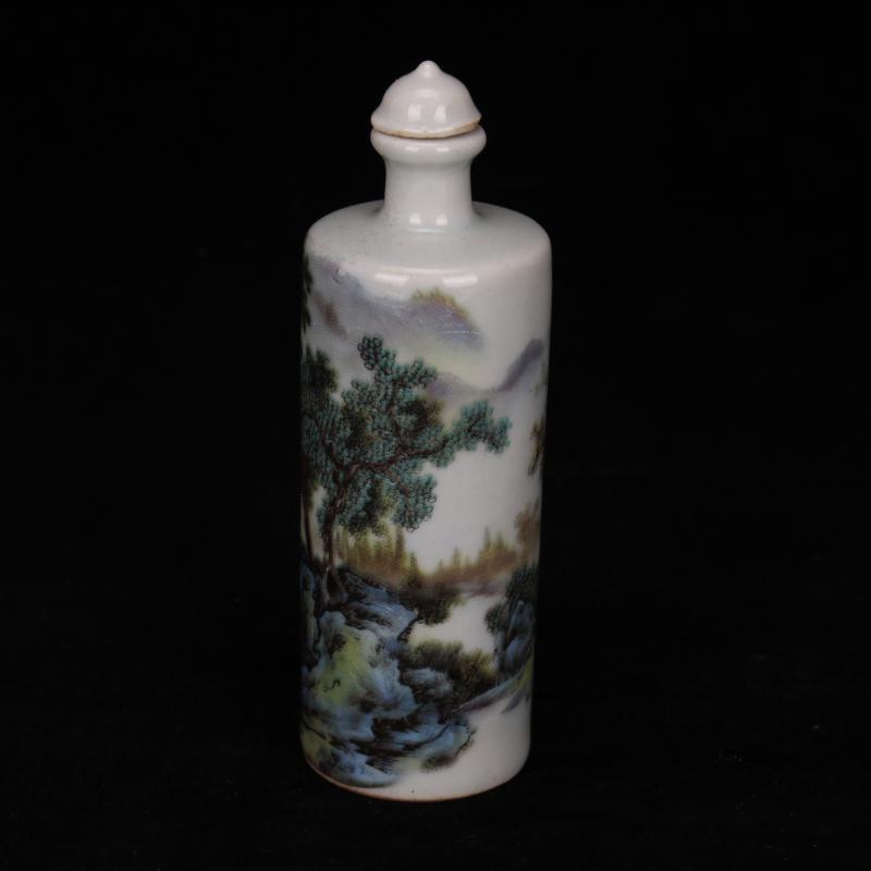 Jingdezhen archaize play jade antique old porcelain mini snuff bottle the study ancient frame to collect small place