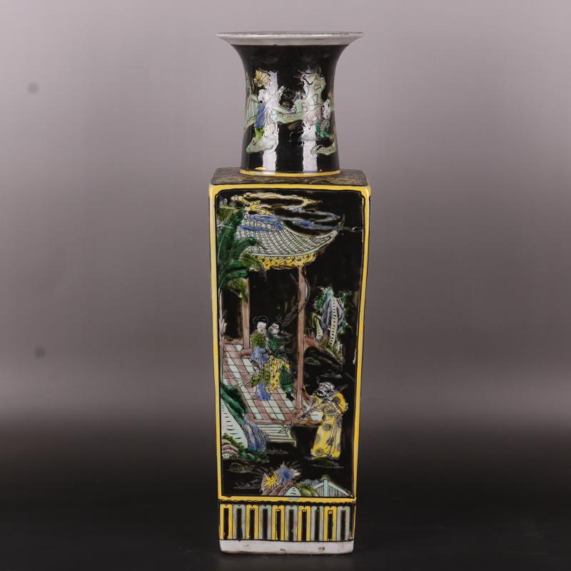 Stories of the qing emperor kangxi pastel looks antique Chinese porcelain vase household rich ancient frame penjing collection