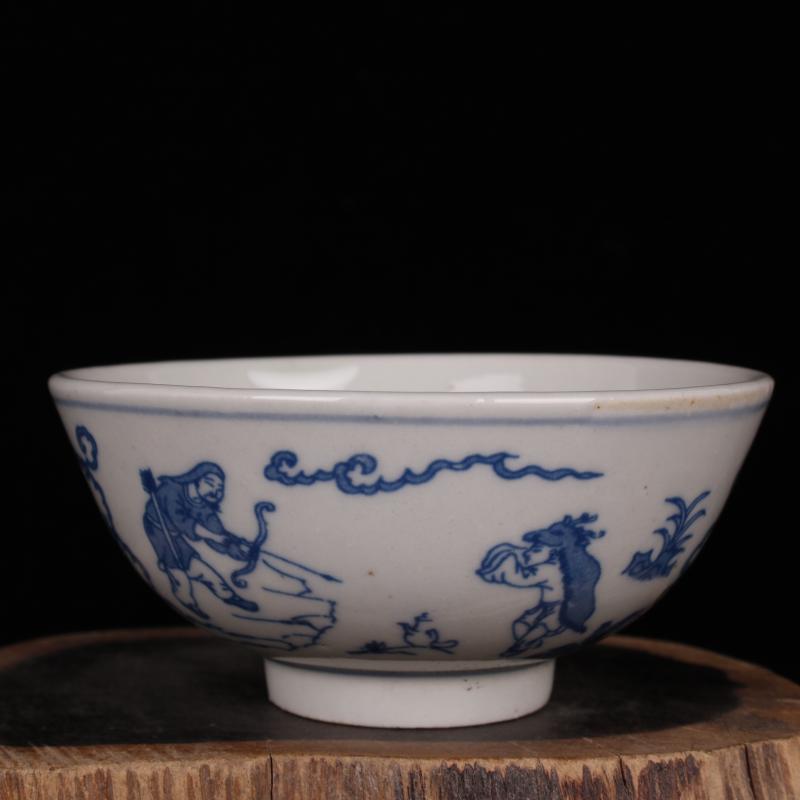 Stories of archaize of jingdezhen blue and white porcelain life of word lines play bowls archaize antique old do old furnishing articles