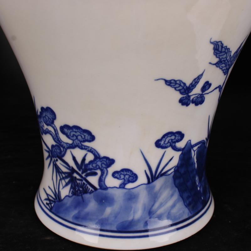 Yongzheng of jingdezhen copy antique blue - and - white youligong live nine general peach as cans bottles of Chinese style household decorative furnishing articles