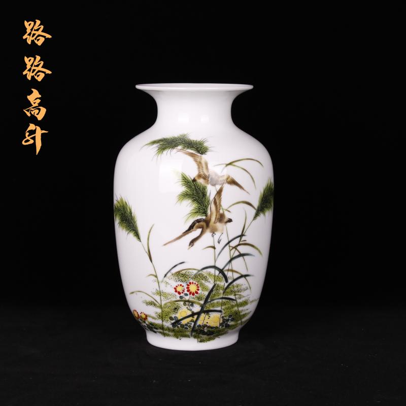 Jingdezhen imitation the qing qianlong years with enamel vase vase planting home sitting room adornment handicraft furnishing articles study