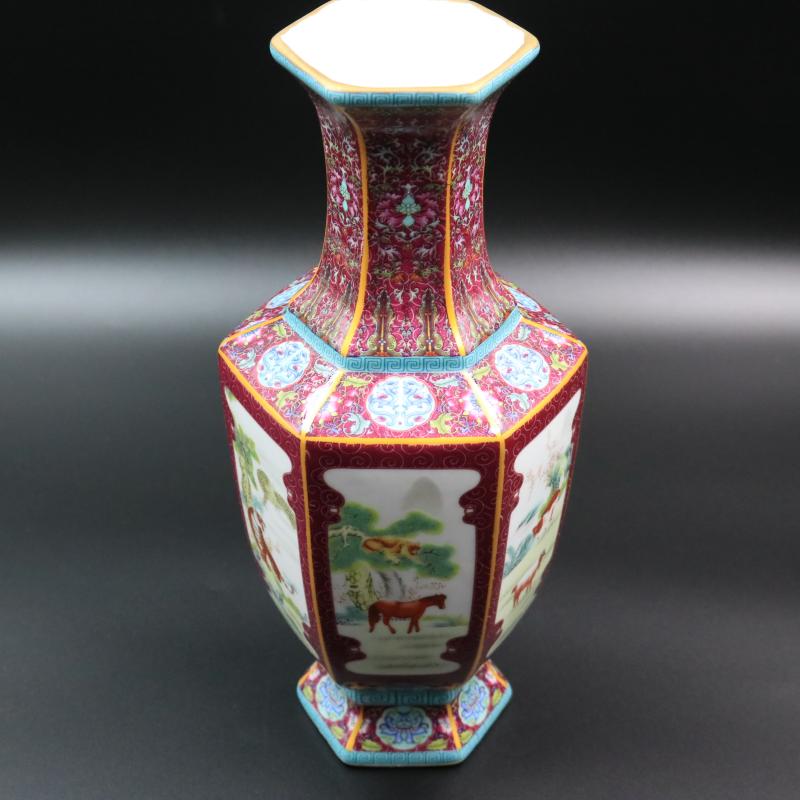 Jingdezhen archaize colored enamel porcelain the qing qianlong com.lowagie.text.paragraph zodiac bottles of antique home decoration old goods furnishing articles