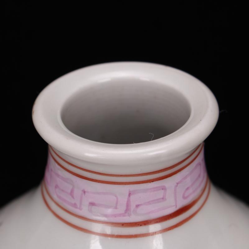 Jingdezhen imitation model of the reign of emperor kangxi enamel vase vintage Chinese style household furnishing articles antique antique collection