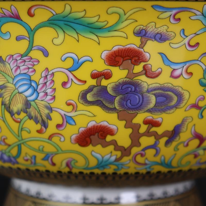 Antique crafts porcelain big rainbow such use household of Chinese style restoring ancient ways furnishing articles collection of the qing qianlong pastel pattern to use