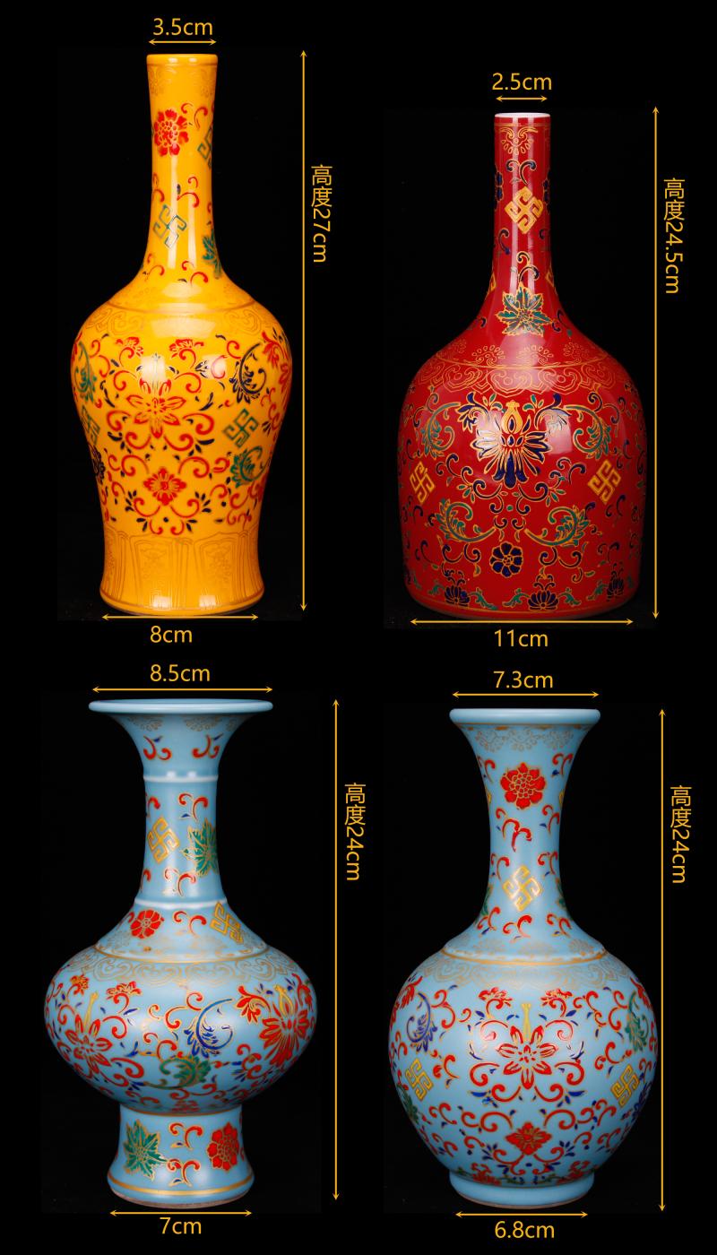 Jingdezhen imitation of the qing dynasty antique antique old goods ceramic flower vases, ancient Chinese style restoring ancient ways is sitting room ark of desk furnishing articles